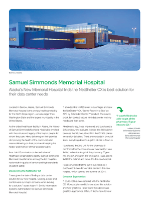Netshelter CX Customer Testimonial - Samuel Simmonds Memorial Hospital Alaska