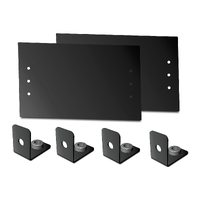 APC NetShelter Cable Management, End Cap for Power Cable Trough, Black, 314 x 1.2 x 178.5 mm