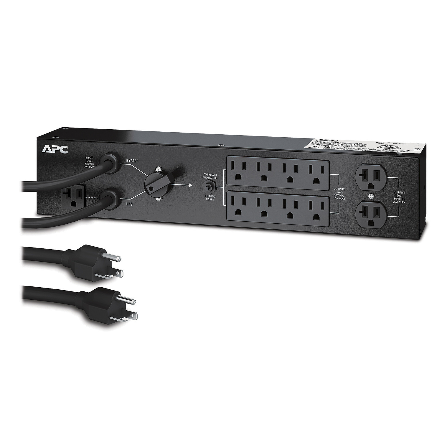 APC Service Bypass PDU, 120V 20AMP W/ (8) NEMA 5-15R AND (2) 5-20R