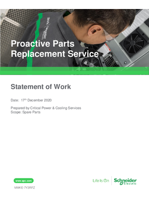 Proactive Parts Replacement Service