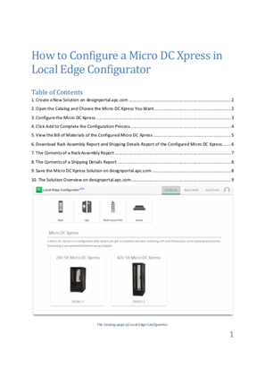 How to Configure a Micro DC Xpress in Local Edge Configurator