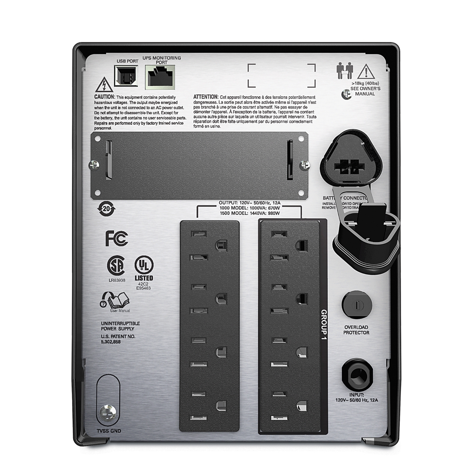 APC by Schneider Electric Smart-UPS 1000VA LCD 120V with SmartConnect -  SMT1000C - UPS Battery Backups 