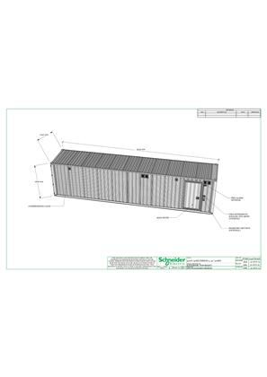 96kW Prefabricated Containerized All-In-One Module w/Busway 400V/50Hz - Mechanical Assembly