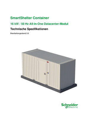 16kW Prefabricated Containerized All-in-One 400V/50Hz - Technische Spezifikationen