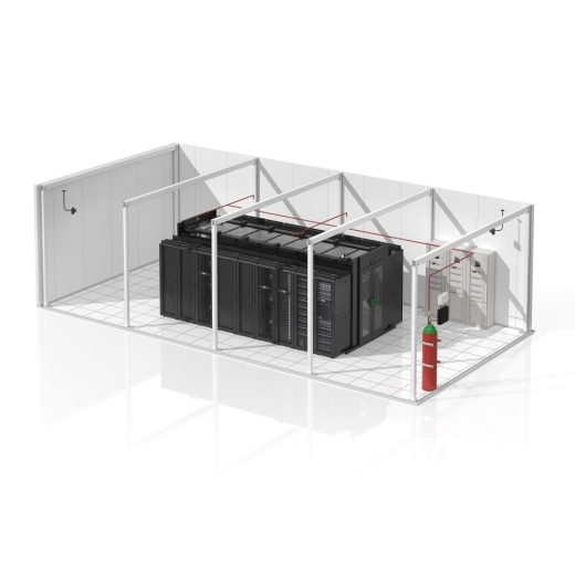 Prefab IT SmartShelter Room 6x12m Flat Floor NAM/LAM