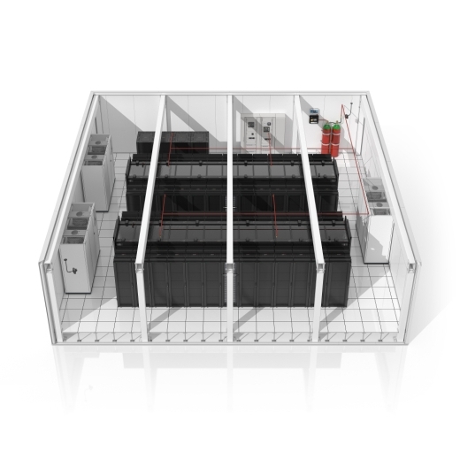Prefab IT SmartShelter Room 12x12m Raised Floor NAM/LAM
