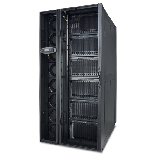 InRow SC System 1 InRow SC, 1 NetShelter SX Rack 600mm, and Rear Containment