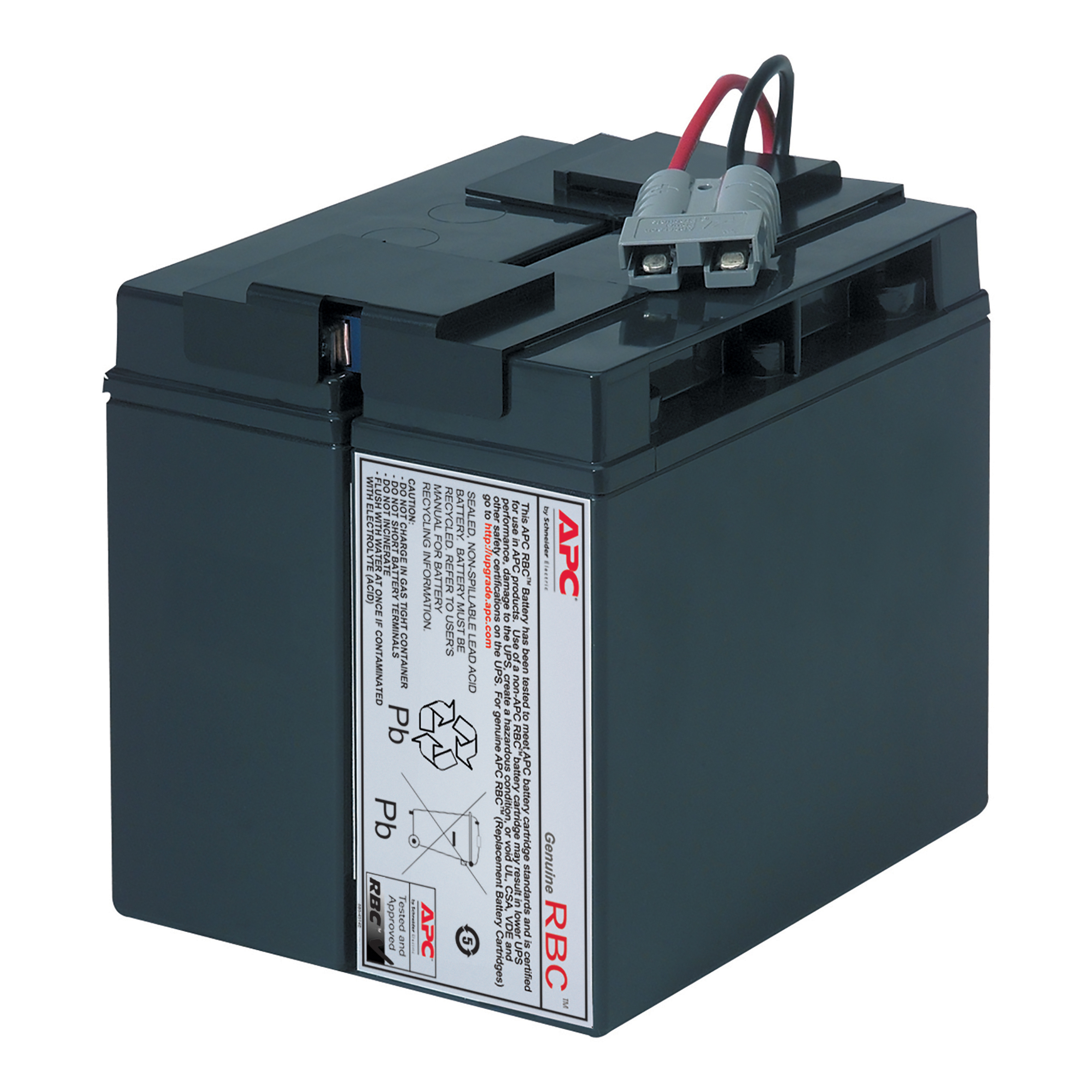 APC Replacement Battery Cartridge, VRLA battery, 17Ah, 12VDC, 2-year warranty