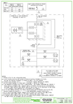 SYA4K8RMJ-SD - SYALX 4kVA Rack-mount, System Single-Line Diagram