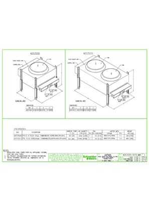 ACFC75255 & 75210 - Fluid cooler, Single Circuit,480V,3PH,60Hz