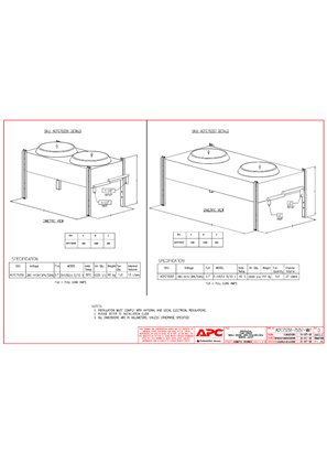 ACFC75256-75257- Fluid coolers,Single Circuit,400V,3Ph,50Hz