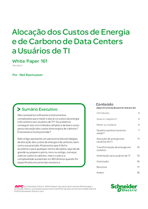 Alocação dos Custos de Energia e de Carbono de Data Centers a Usuários de TI