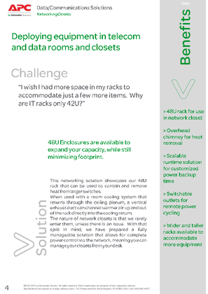 Small IT Solution Guide - Deploying equipment in telecom and data rooms and closets