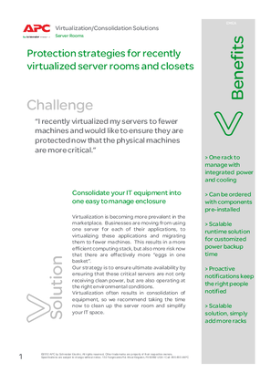 Small IT Solution Guide - Protection strategies for recently virtualized server rooms and closets