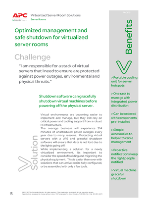 Small IT Solution Guide – Optimized management and safe shutdown for virtualized server rooms - Pacific