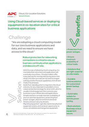 Small IT Solution Guide – Cloud or offsite co-location for business applications – LAM 120v