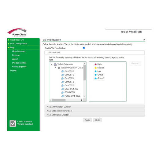 PowerChute Network Shutdown v4.5 (Dell VxRail Licensed)