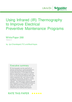 Using Infrared Thermography to Improve Electrical Preventive Maintenance Programs