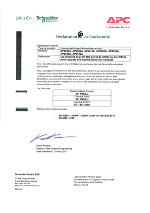 Declaration of Conformity CMIM Morocco_AP6XXX Series (French)