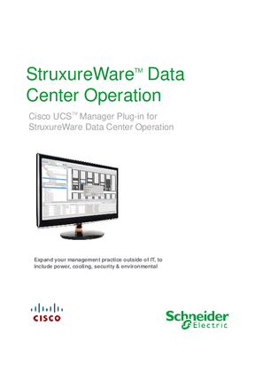 StruxureWare Data Center Operation Integration for Cisco UCS Manager