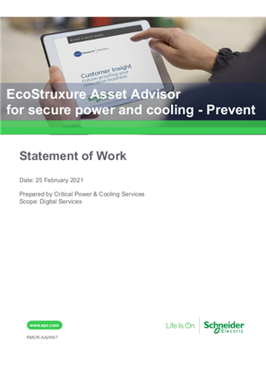 EcoStruxure Asset Advisor for secure power and cooling - Prevent