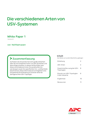 Die verschiedenen Arten von USV-Systemen