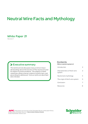 Neutral Wire Facts and Mythology