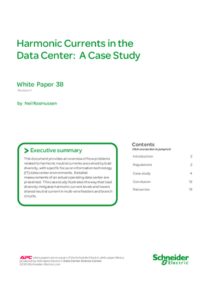 Harmonic Currents in the Data Center: A Case Study
