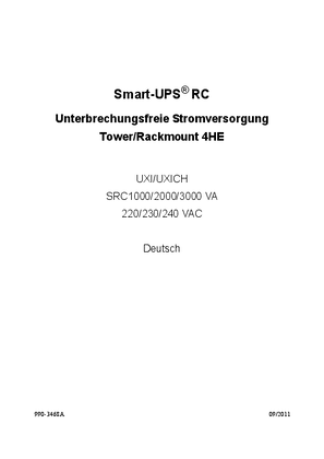 Smart-UPS RC 1/2/3 kVA 220/230/240 VA TWR/RM4U UXI