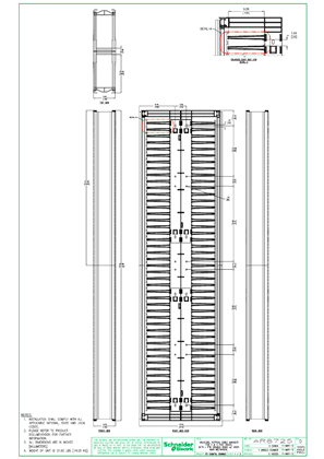 AR8725 - Valueline, Vertical Cable Manager for 2 & 4 Post Racks, 84in.H X 6in.W, Double-Sided with Doors
