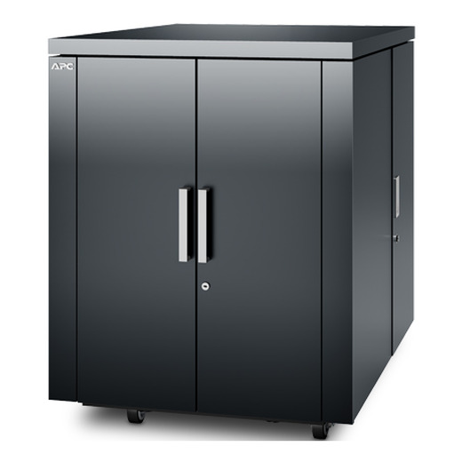 APC NetShelter CX, 18U, Soundproof Server Rack Enclosure, 100V to 120V, Dark Grey, 1015H x 750W x 1130D mm