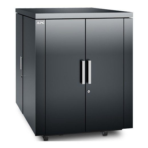 APC NetShelter CX, 18U, Soundproof Server Rack Enclosure, 100V to 120V, Dark Grey, 1015H x 750W x 1130D mm