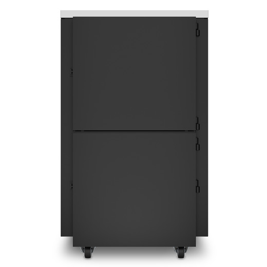 APC NetShelter CX, 24U, Soundproof Server Rack Enclosure, 100V to 120V, White, 1275H x 750W x 1130D mm