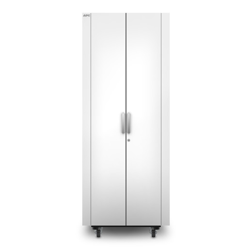 APC NetShelter CX, 38U, Soundproof Server Rack Enclosure, 100V to 120V, White, 1950H x 750W x 1130D mm