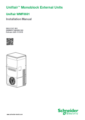 Uniflair WMF 60 Hz Installation Manual