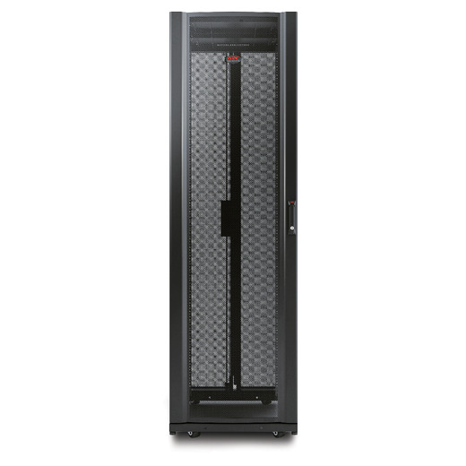 APC NetShelter AV, Server Rack Enclosure, 42U, 10-32 Threaded Rails, Black, 1991H x 600W x 825D mm
