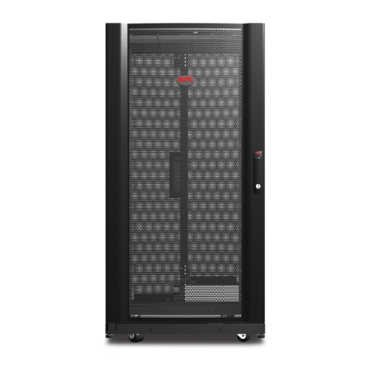 APC NetShelter AV, Server Rack Enclosure, 24U, 10-32 Threaded Rails, Black, 1199H x 600W x 806D mm