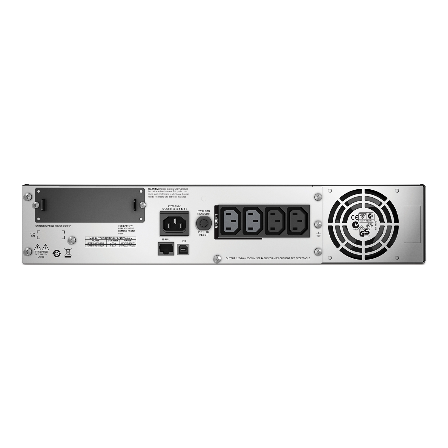 S.A.I. APC SMART-UPS 1000VA 700W 2U