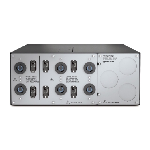 APC Service Bypass Panel 200/208/240V 125A HW input (2) L6-30R (4) L6-20R output