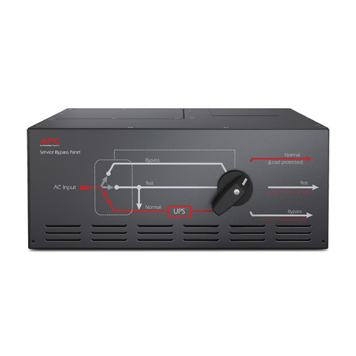 APC Service Bypass Panel 200/208/240V 125A HW input (2) L6-30R (4) L6-20R output
