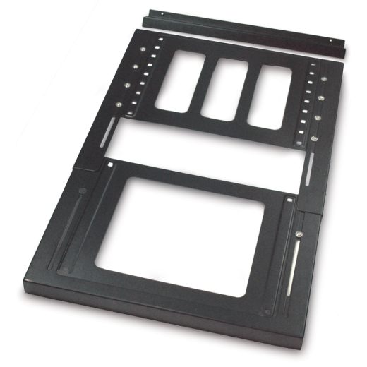 4 Post Open Frame Trough and Partition Adapter Front Left