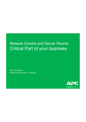 Network Closets and Server Rooms - Critical Part of Your Business