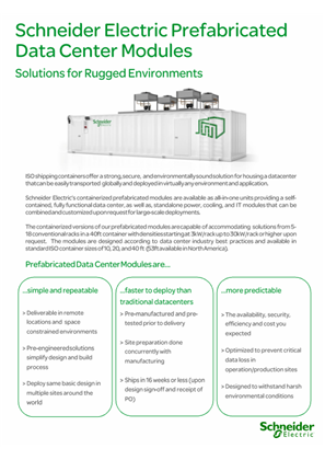 Prefabricated Data Center Modules - Solutions for Rugged Environments