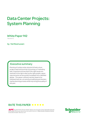 Data Center Projects: System Planning