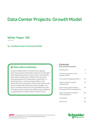 Data Center Projects: Growth Model