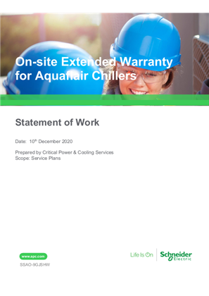 On-site Extended Warranty for Aquaflair Chillers