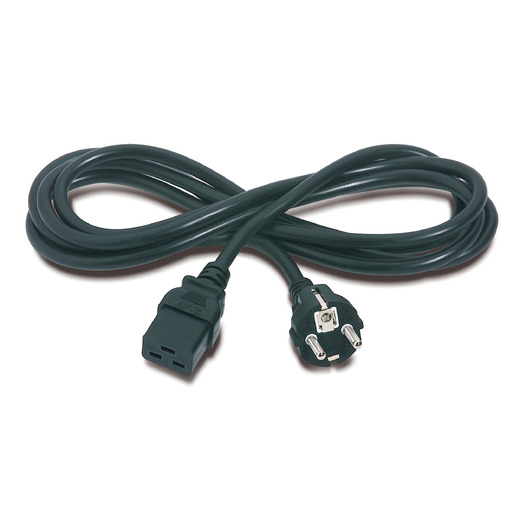 Napájecí kabel, C19 na CEE/7 Schuko, 2,5 m