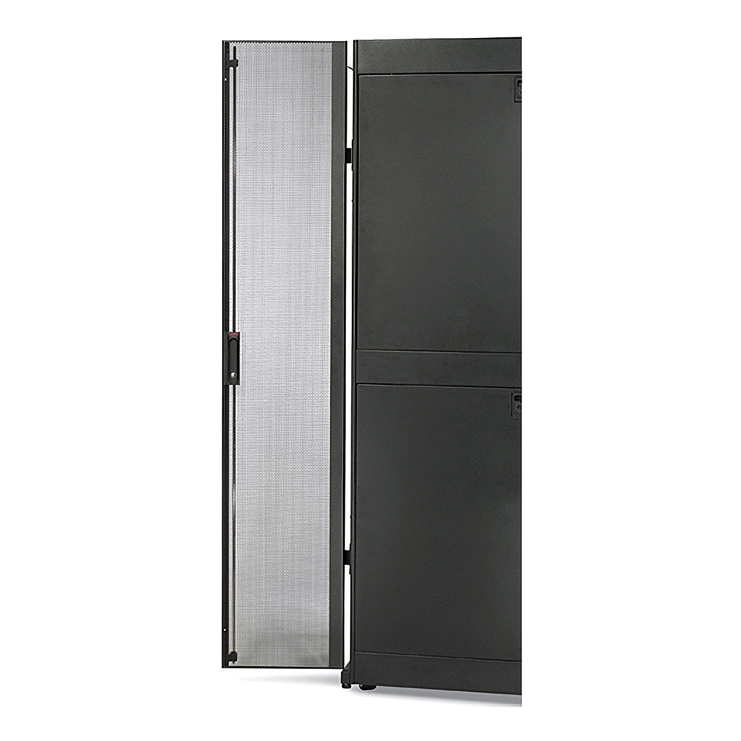 NetShelter SX 48U 600mm Wide Perforated Split Doors Black - AR7107