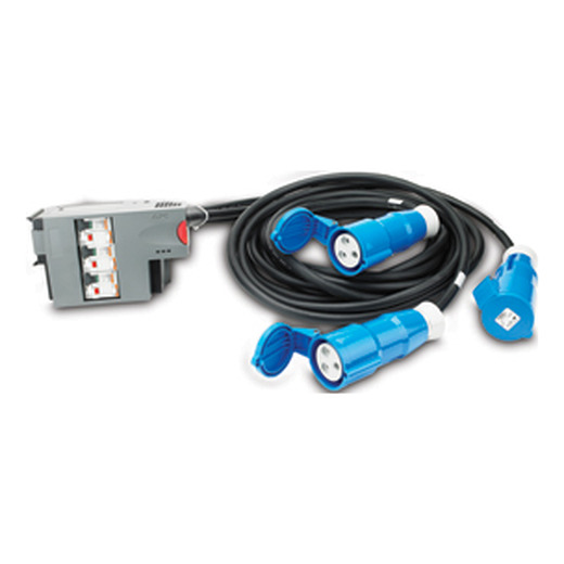 Module de distribution d'alimentation 3 PÔLES 3 CÂBLES RCD 32 A 3xIEC309 660 cm, 720 cm, 780 cm