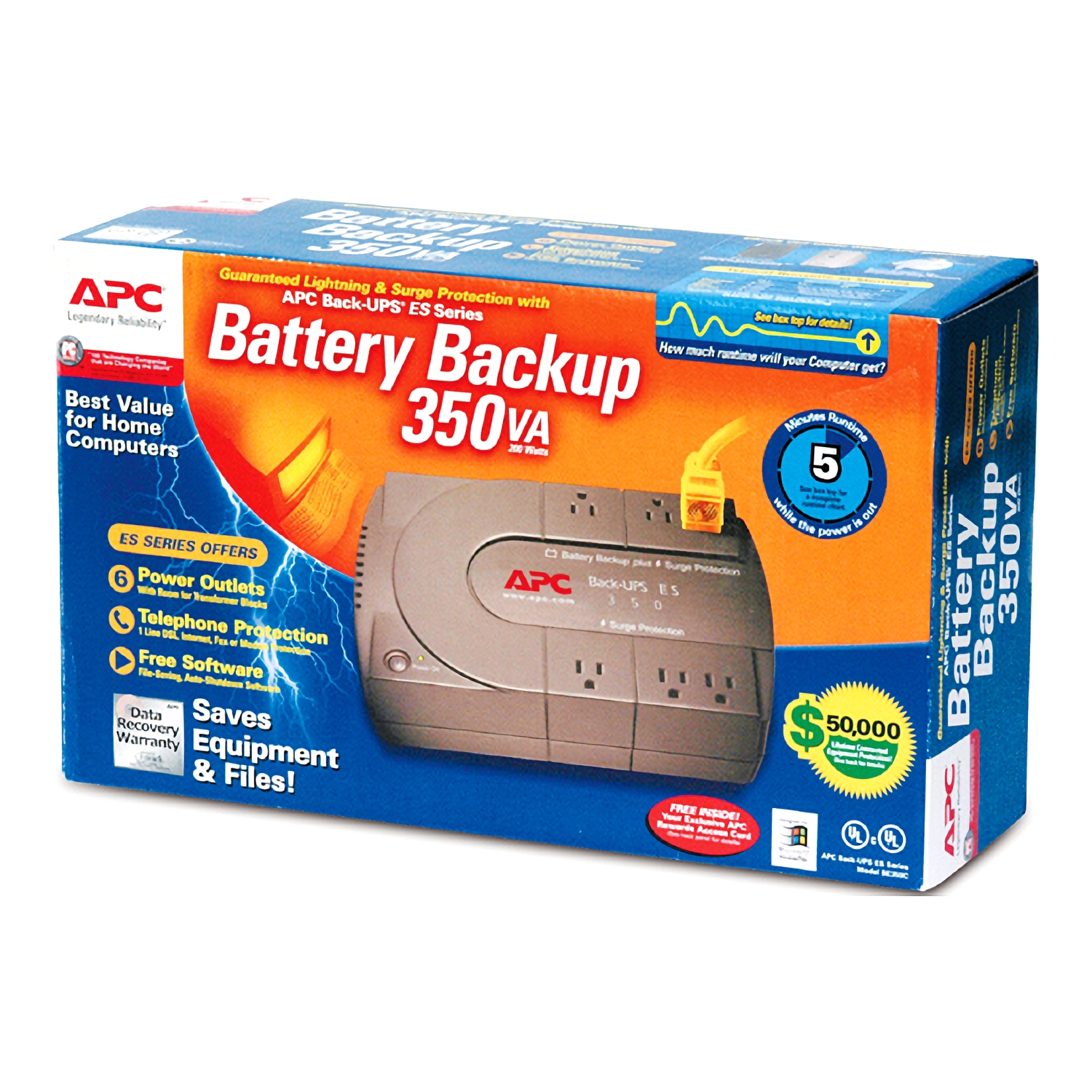 Ups APC – Back Ups (350VA-750VA) 120V BE350G-LM - Sucomputo